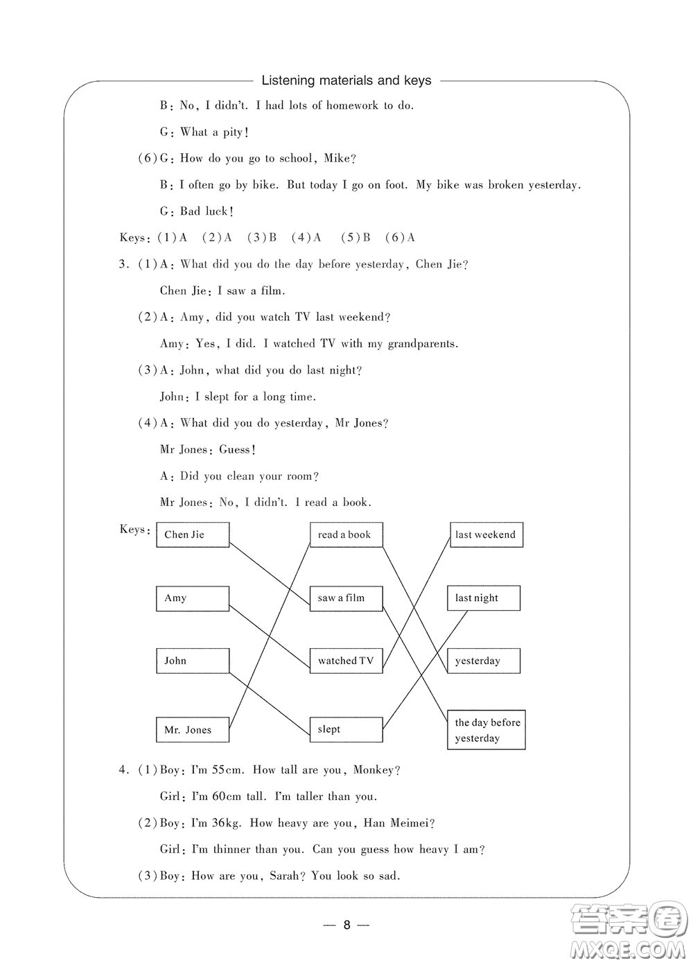 寧波出版社2020學(xué)習(xí)方法指導(dǎo)叢書六年級(jí)英語下冊(cè)人教版答案