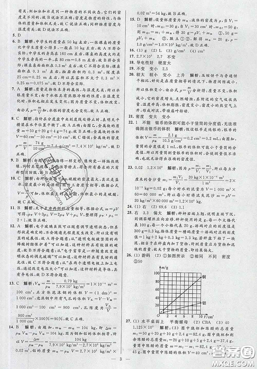 新世紀(jì)出版社2020春亮點(diǎn)給力大試卷八年級物理下冊答案