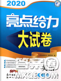 新世紀(jì)出版社2020春亮點(diǎn)給力大試卷九年級英語下冊答案