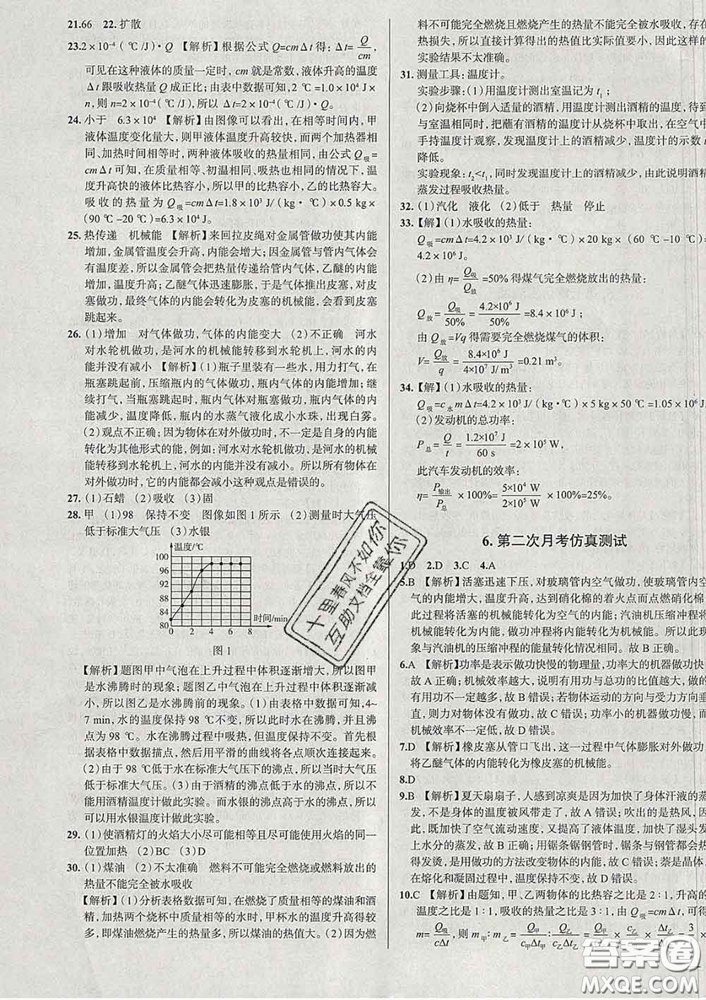 2020新版真題圈北京考生專用練考試卷八年級(jí)物理下冊(cè)答案