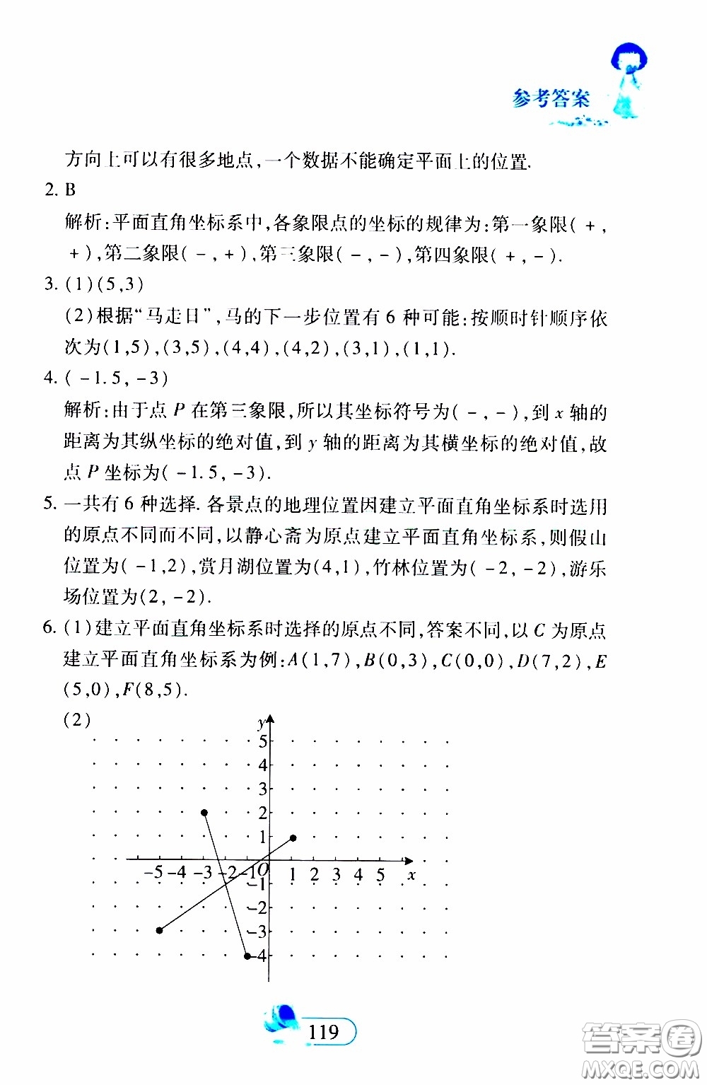 二十一世紀(jì)出版社2020年數(shù)學(xué)新思維七年級下冊參考答案