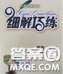 2020春名師助學(xué)系列細(xì)解巧練四年級(jí)英語(yǔ)下冊(cè)人教版答案