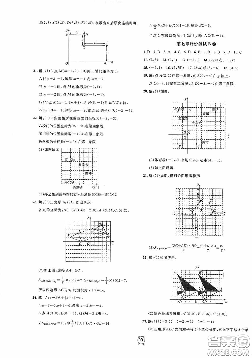 鐘書金牌2020過關沖刺100分七年級數(shù)學下冊人教版答案