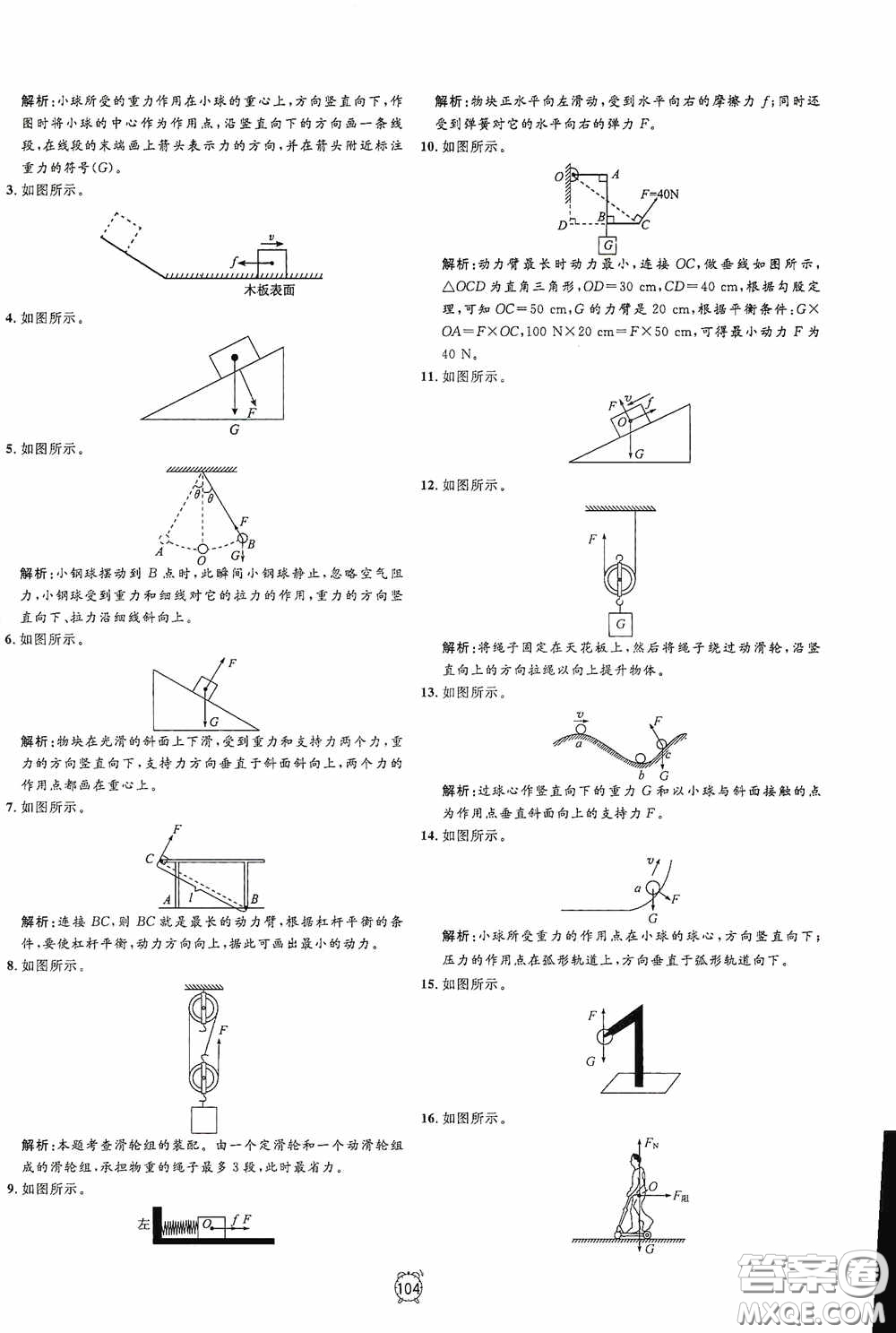 鐘書金牌2020過關(guān)沖刺100分八年級物理下冊人教版答案