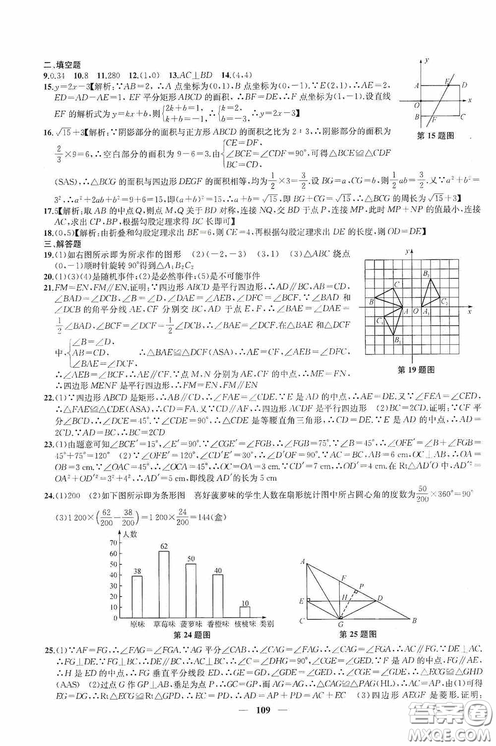 蘇州大學(xué)出版社2020版沖刺名校大試卷八年級(jí)數(shù)學(xué)下冊(cè)國(guó)標(biāo)江蘇版答案