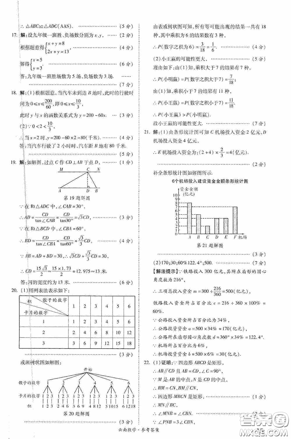 四川教育出版社2020一戰(zhàn)成名中考真題與拓展訓(xùn)練數(shù)學(xué)云南版答案