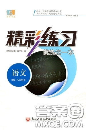 浙江工商大學(xué)出版社2020精彩練習(xí)就練這一本八年級語文下冊R版答案