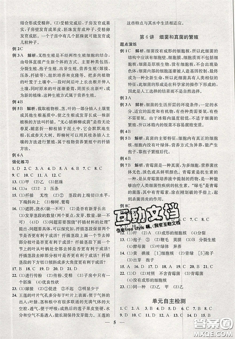 2020年一閱優(yōu)品直通重高七年級數(shù)學下冊浙教版答案