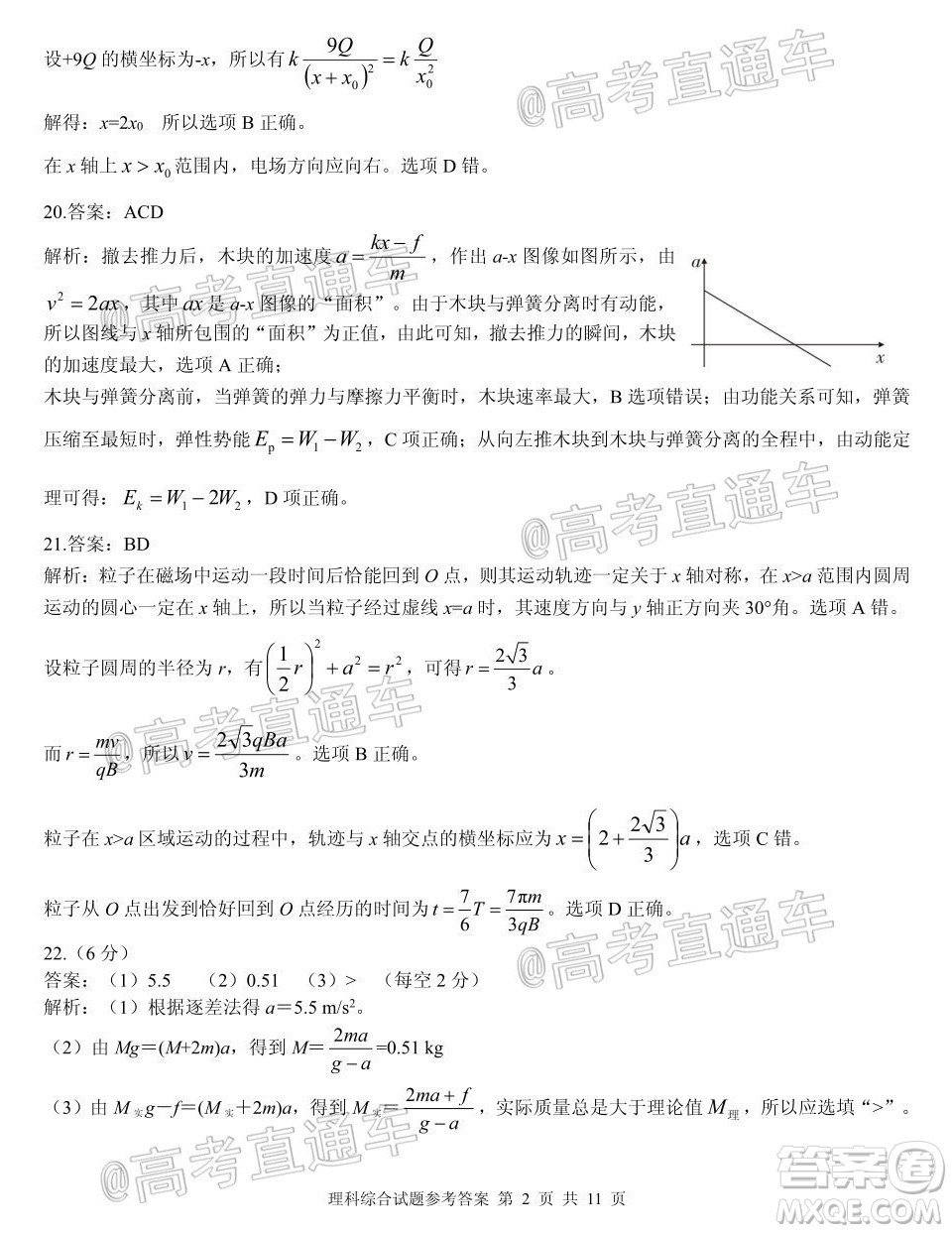 合肥一中2020屆高三最后一卷理科綜合試題及答案