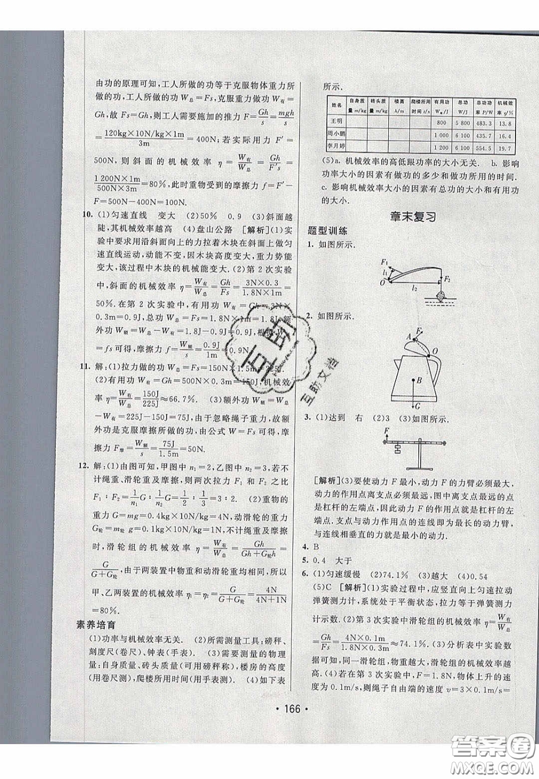 2020年同行學(xué)案學(xué)練測(cè)八年級(jí)物理下冊(cè)人教版答案