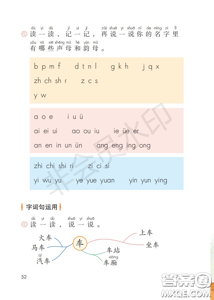 2020義務(wù)教育教科書語文一年級上冊人教版課本