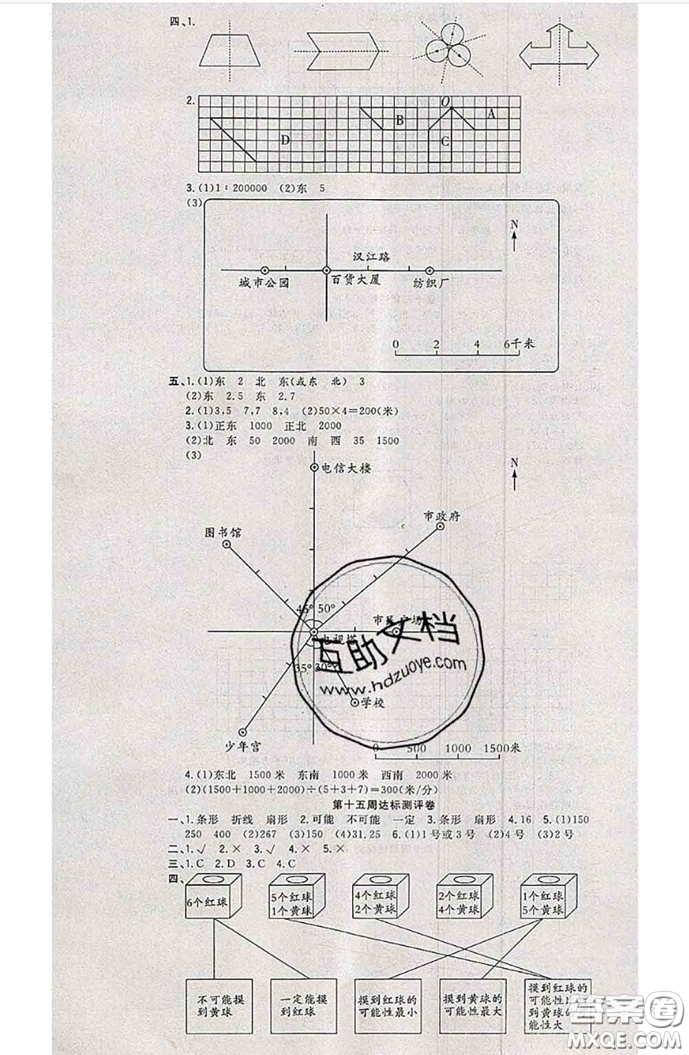 南方出版社2020狀元大考卷六年級數(shù)學下冊蘇教版答案