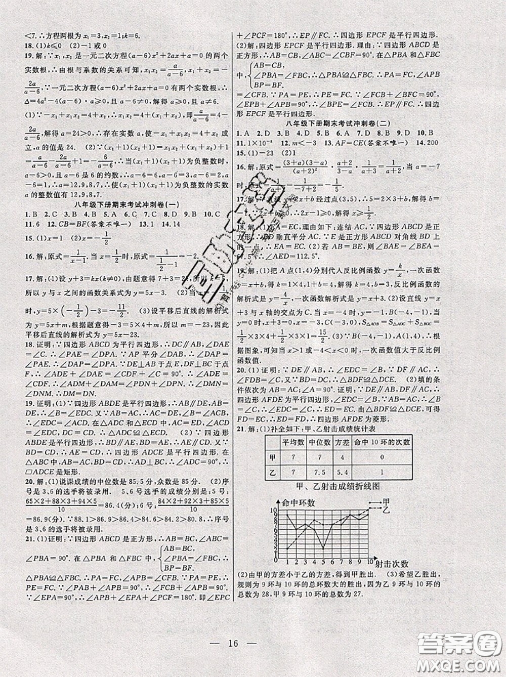 合肥工業(yè)大學出版社2020年暑假總動員七年級數(shù)學華師版答案