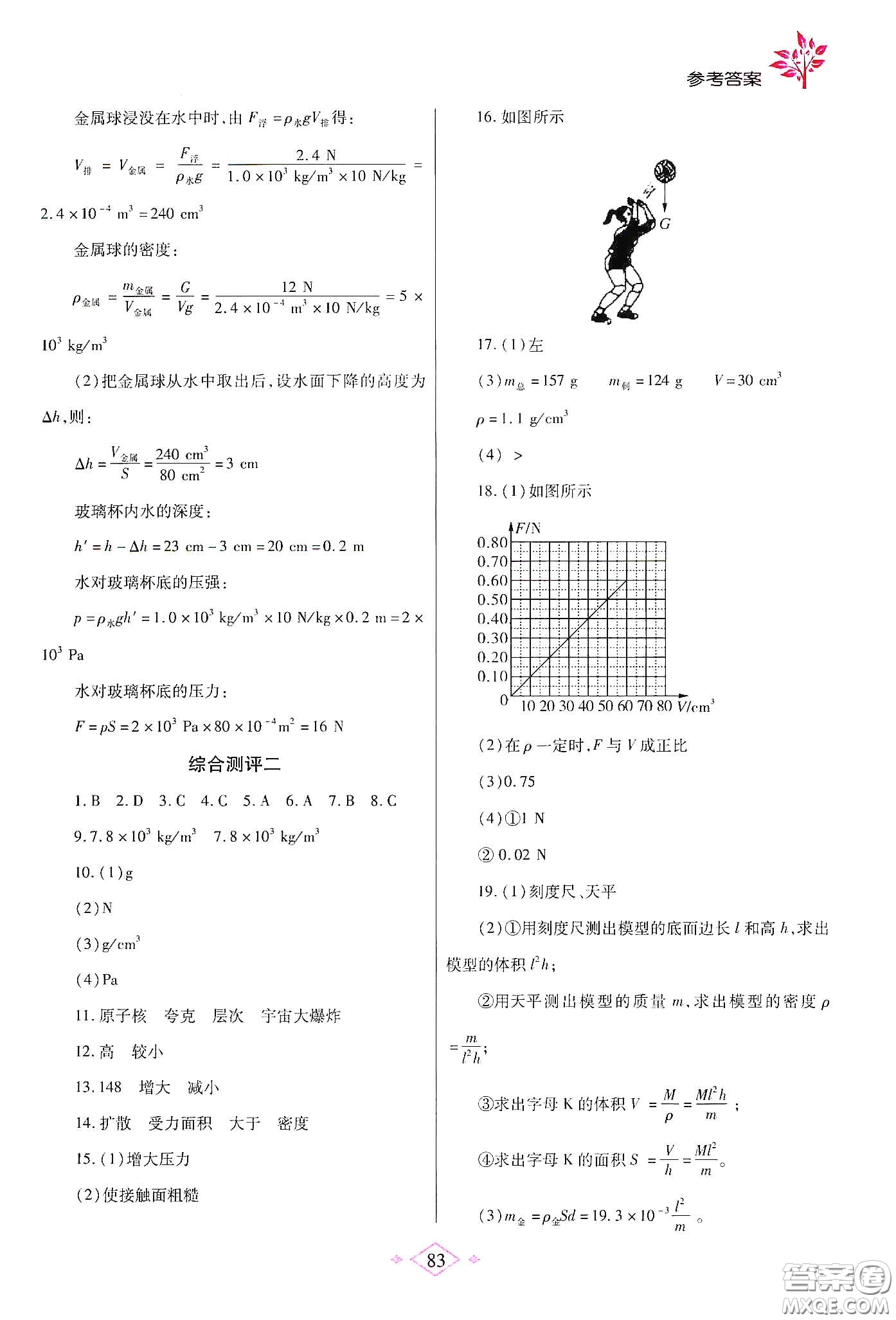 陜西師范大學(xué)出版總社有限公司2020暑假作業(yè)與生活八年級物理蘇科版答案