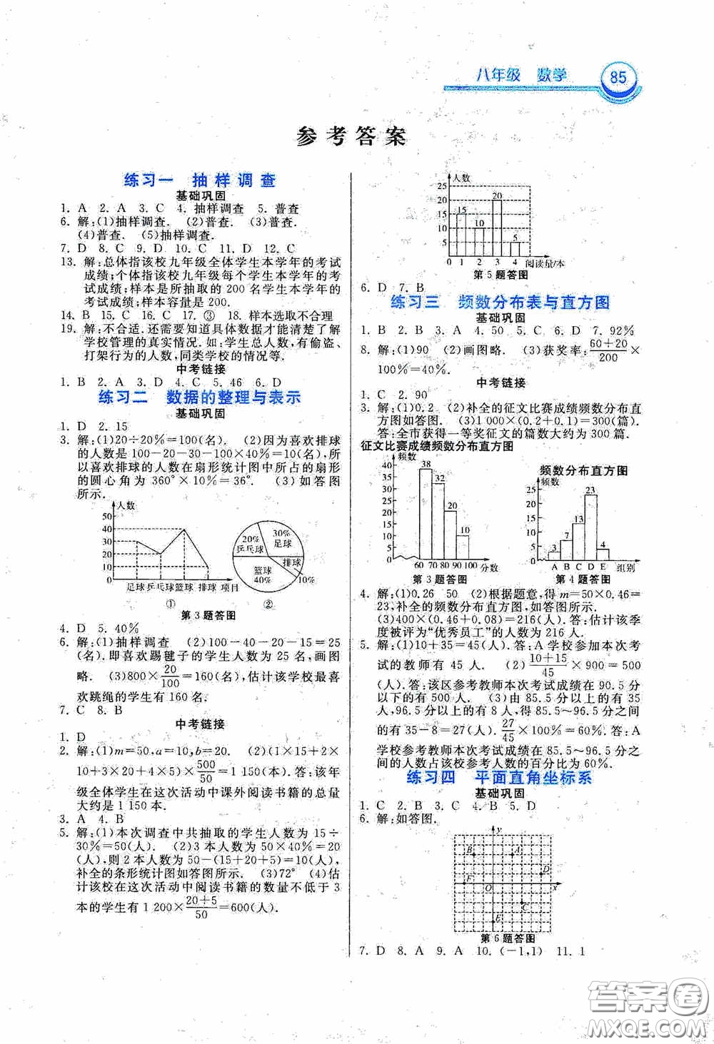 河北美術(shù)出版社2020暑假作業(yè)八年級(jí)數(shù)學(xué)答案