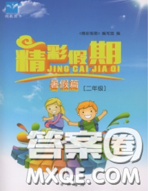 中西書局2020年鵬教圖書精彩假期暑假篇二年級數(shù)學答案