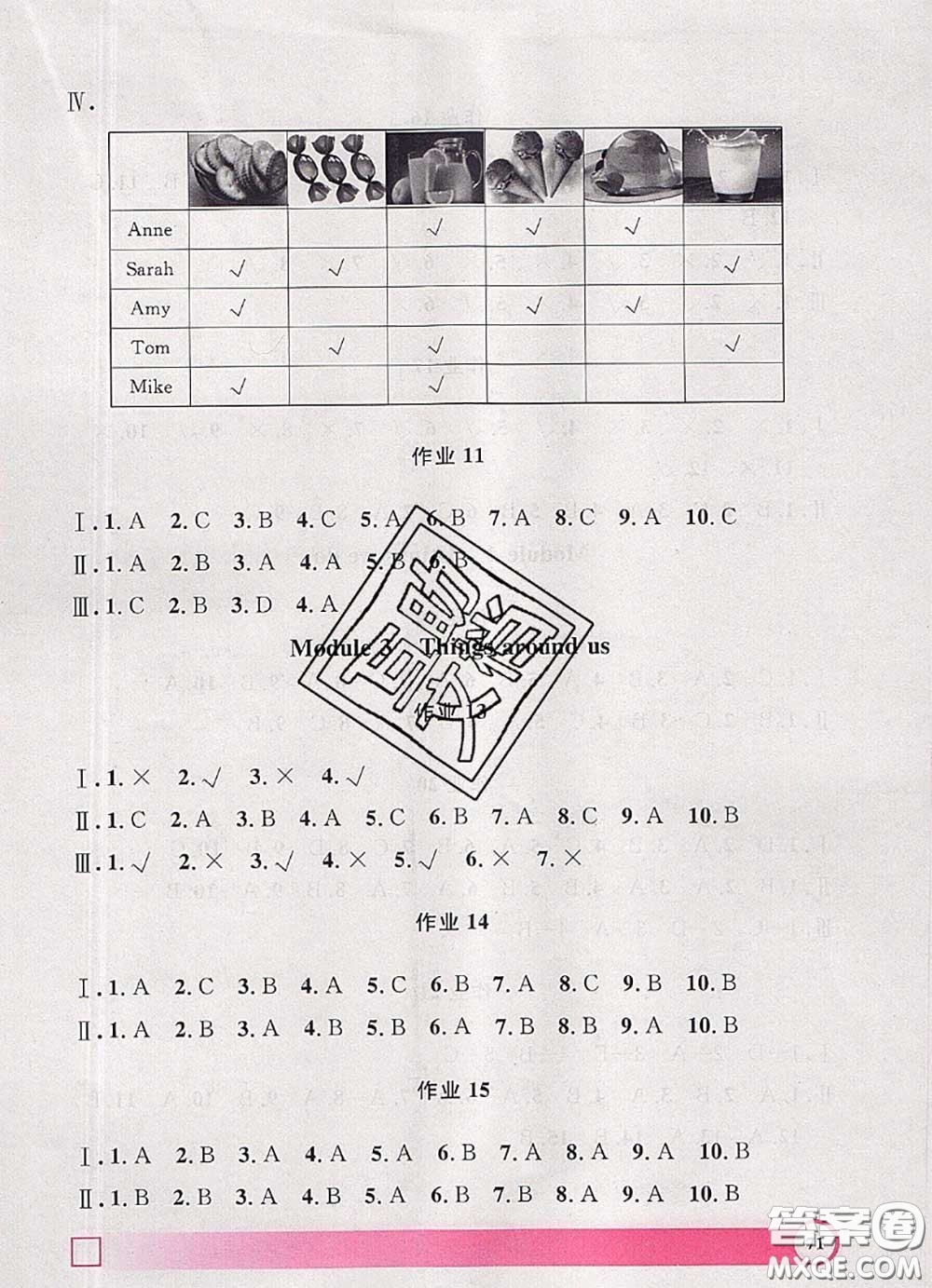 2020年鐘書金牌暑假作業(yè)導與練一年級英語上海專版參考答案