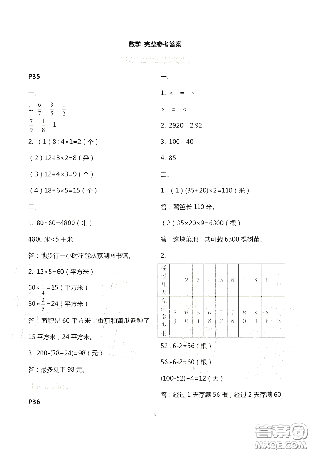 江蘇鳳凰教育出版社2020過好暑假每一天小學(xué)三年級答案