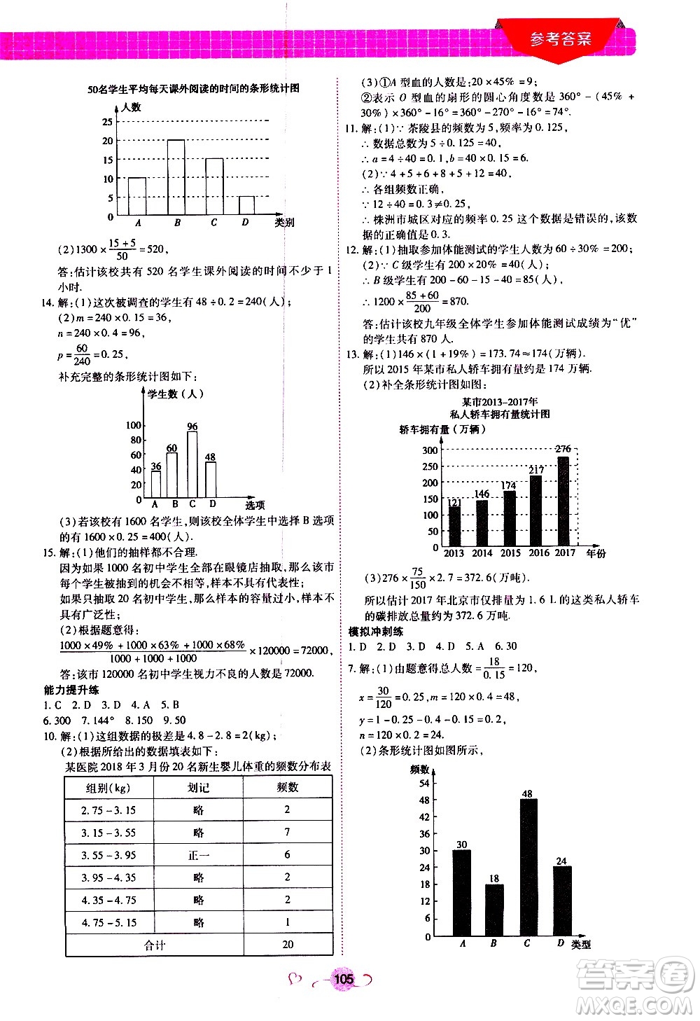 沈陽出版社2020年新概念初中年級銜接教材7升8年級數學參考答案