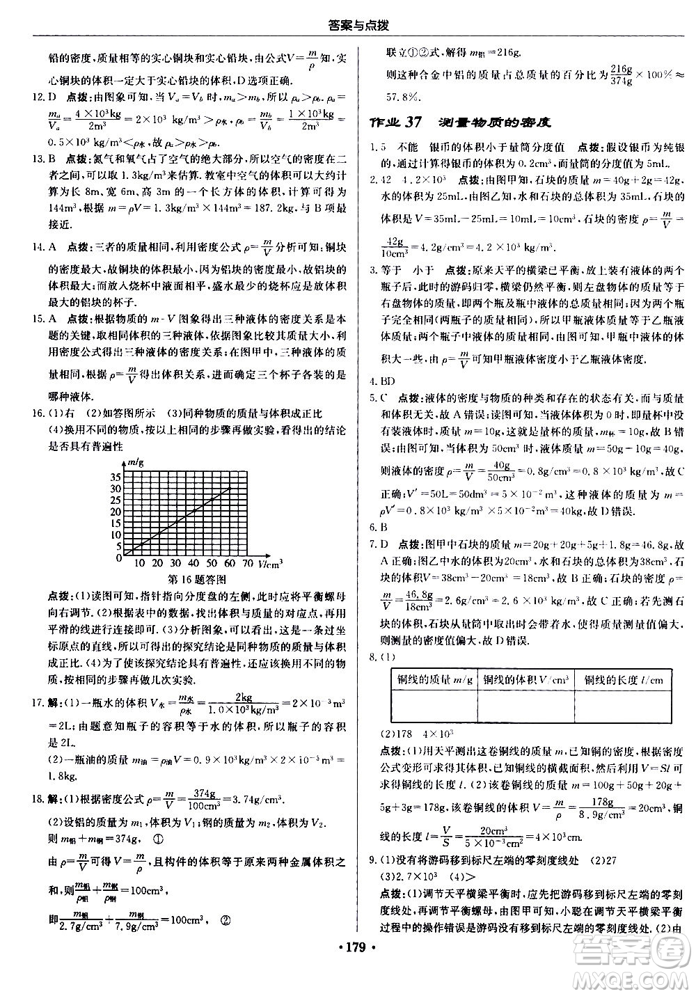 龍門書局2020秋啟東中學(xué)作業(yè)本八年級物理上冊R人教版參考答案