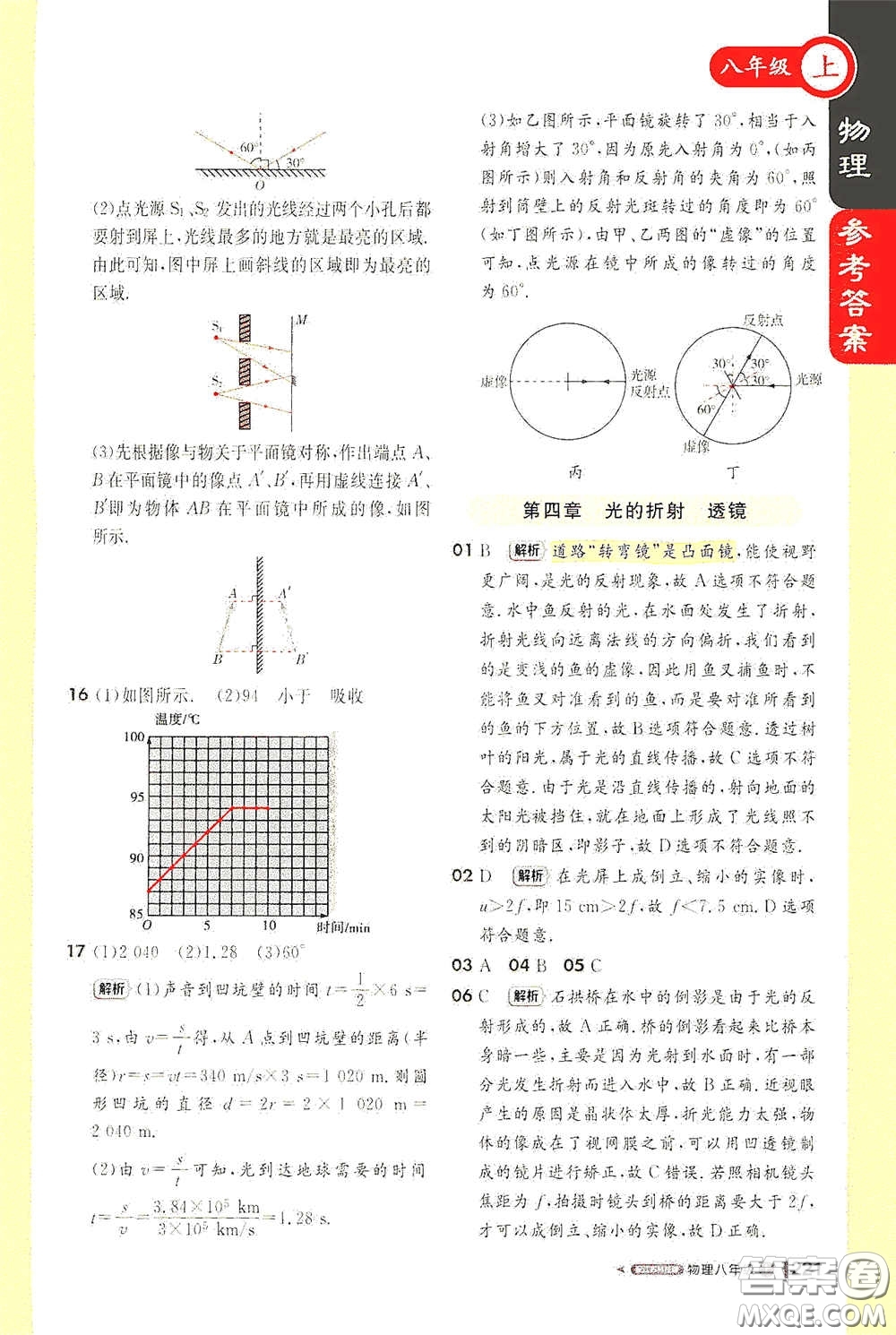 2020秋1+1輕巧奪冠課堂直播八年級(jí)物理上冊(cè)江蘇科教版答案