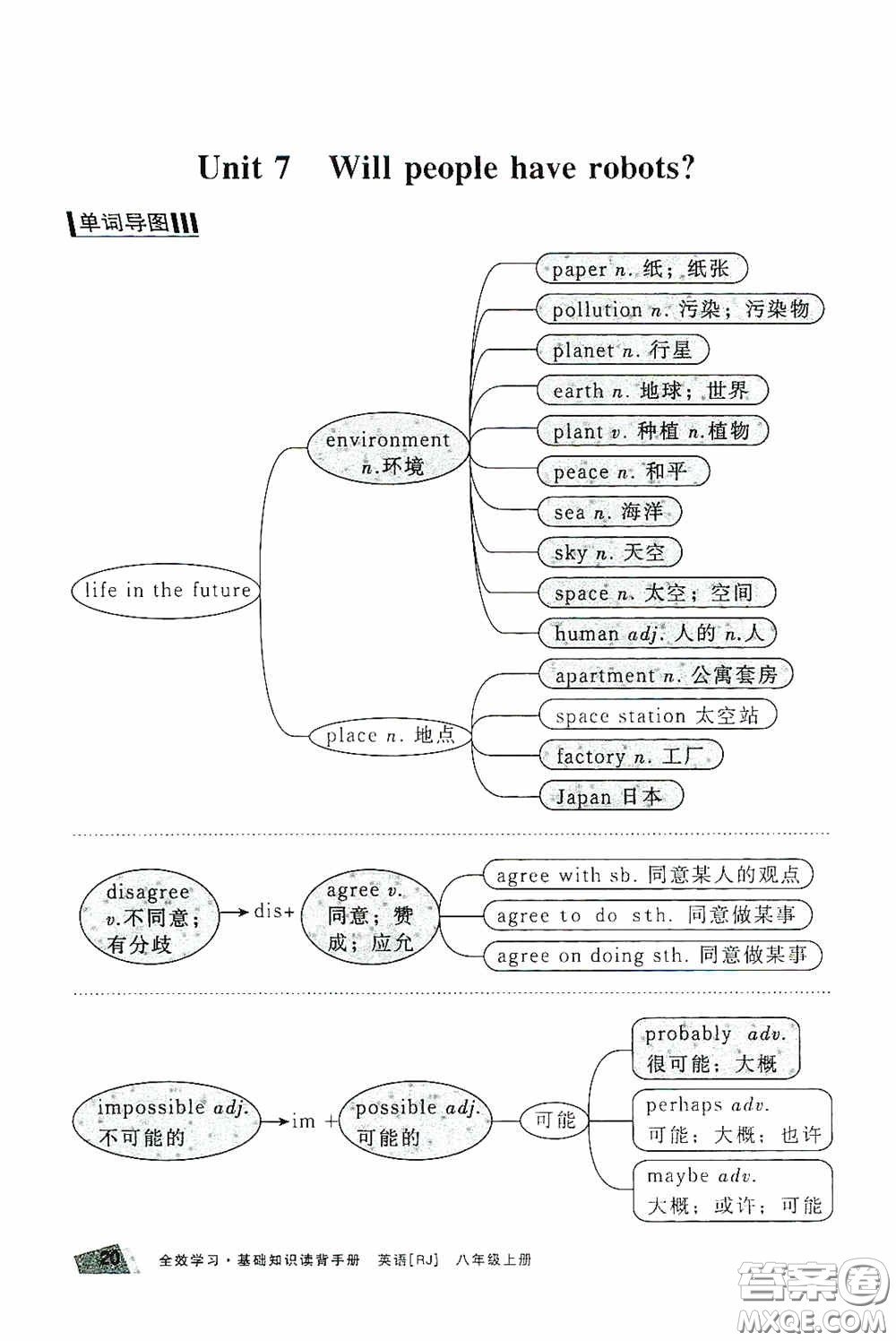 2020全效學(xué)習(xí)課時(shí)提優(yōu)八年級(jí)英語(yǔ)上冊(cè)人教版精華版答案