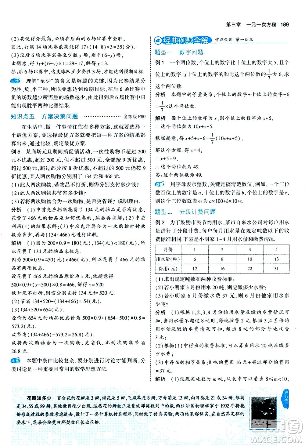 教育科學出版社2020秋5年中考3年模擬全解版初中數學七年級上冊人教版參考答案