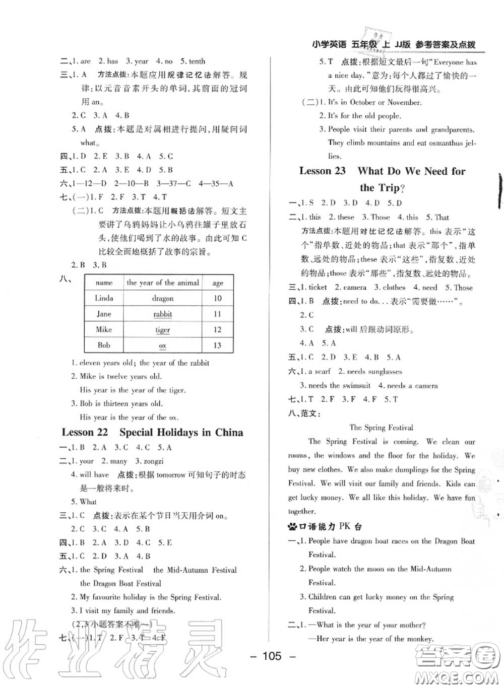 榮德基2020秋新版綜合應(yīng)用創(chuàng)新題典中點(diǎn)五年級(jí)英語(yǔ)上冊(cè)冀教版答案