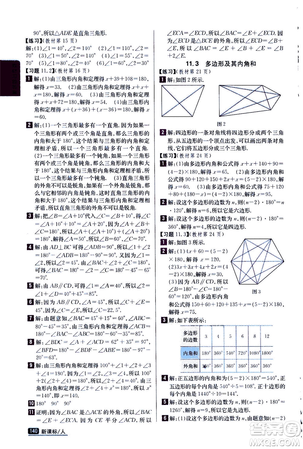 吉林人民出版社2020秋尖子生學(xué)案數(shù)學(xué)八年級(jí)上冊(cè)新課標(biāo)人教版參考答案