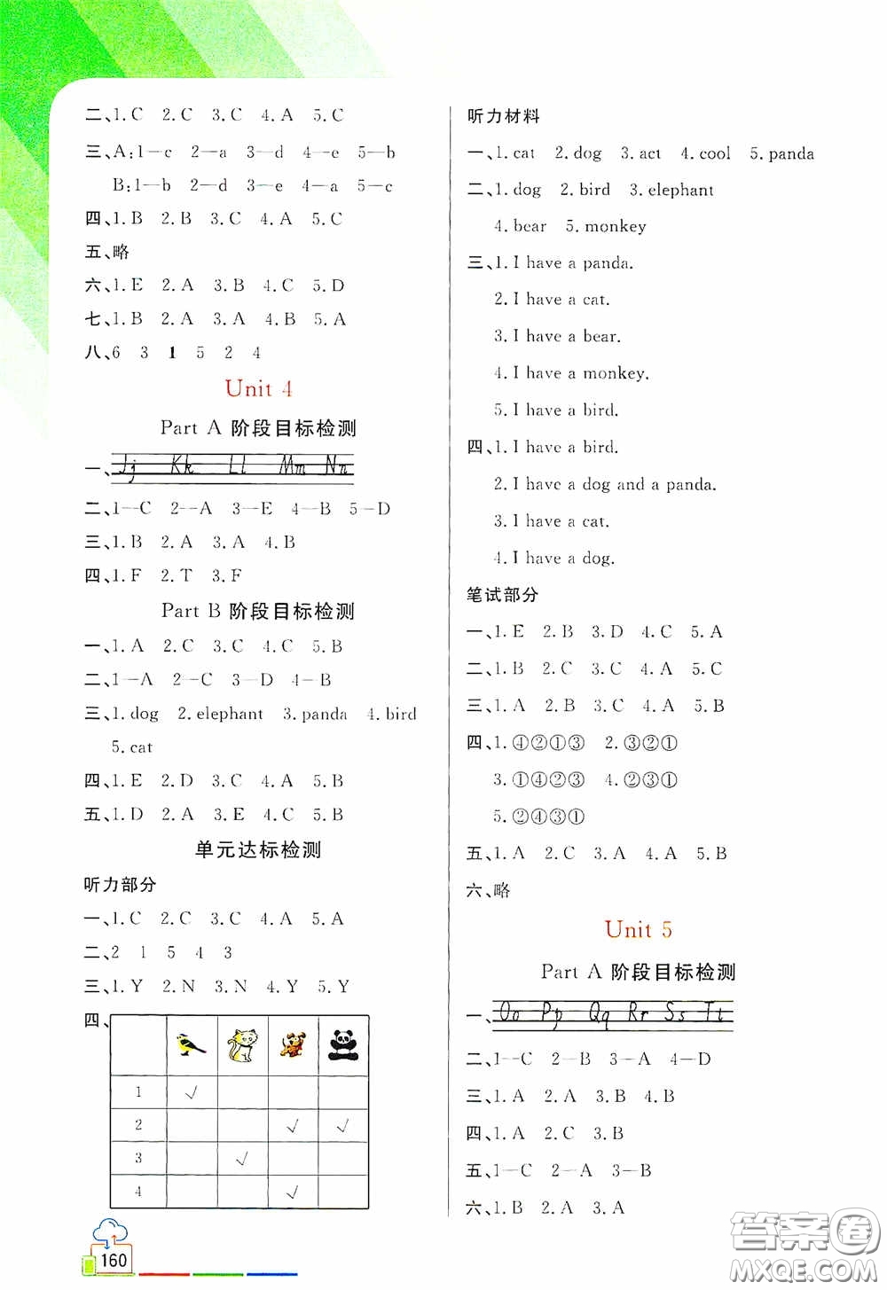 開(kāi)明出版社2020萬(wàn)向思維倍速學(xué)習(xí)法三年級(jí)英語(yǔ)上冊(cè)PEP版答案