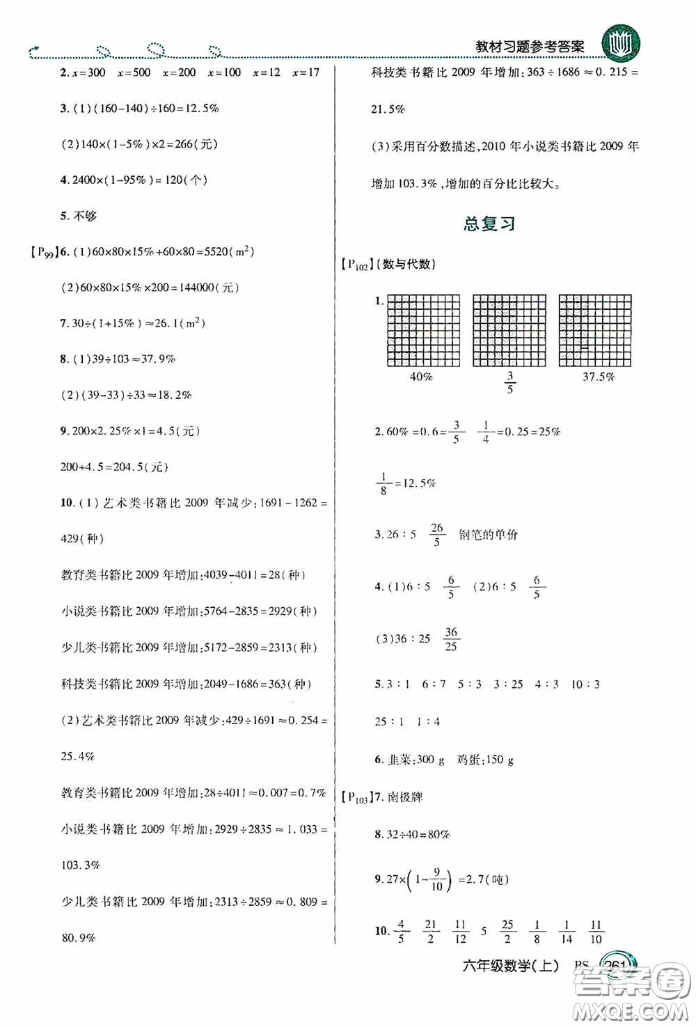 開明出版社2020萬向思維倍速學(xué)習(xí)法六年級數(shù)學(xué)上冊北師大版答案