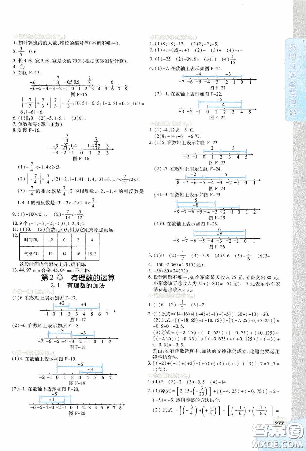 北京出版集團(tuán)公司2020萬(wàn)向思維倍速學(xué)習(xí)法七年級(jí)數(shù)學(xué)上冊(cè)浙教版答案