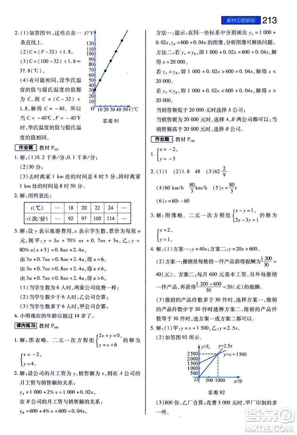 2020秋王后雄初中教材完全解讀八年級(jí)上冊(cè)數(shù)學(xué)ZJSX浙教版參考答案