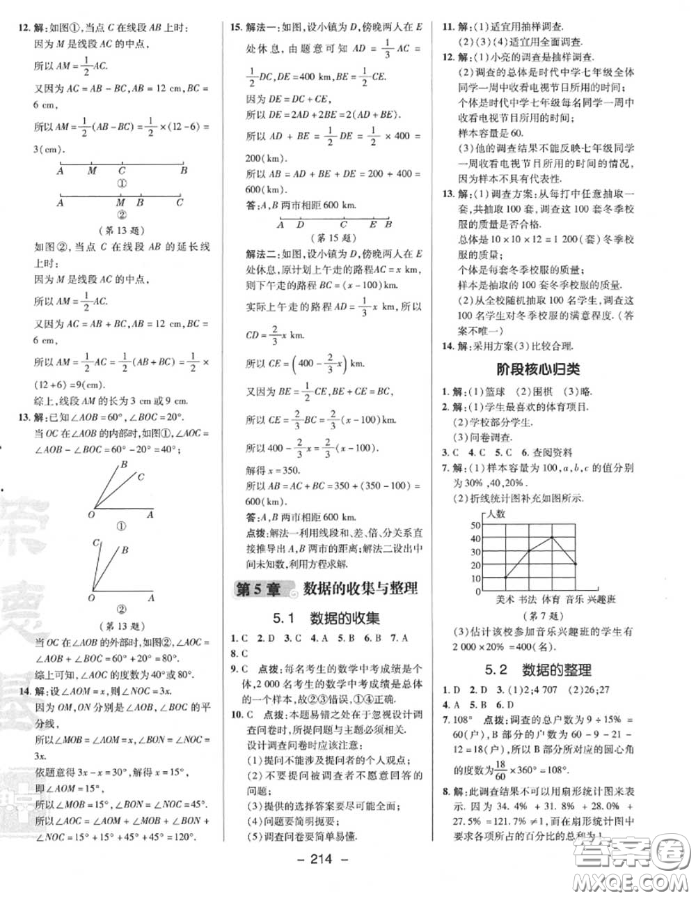 榮德基2020秋新版綜合應(yīng)用創(chuàng)新題典中點(diǎn)七年級數(shù)學(xué)上冊滬科版答案