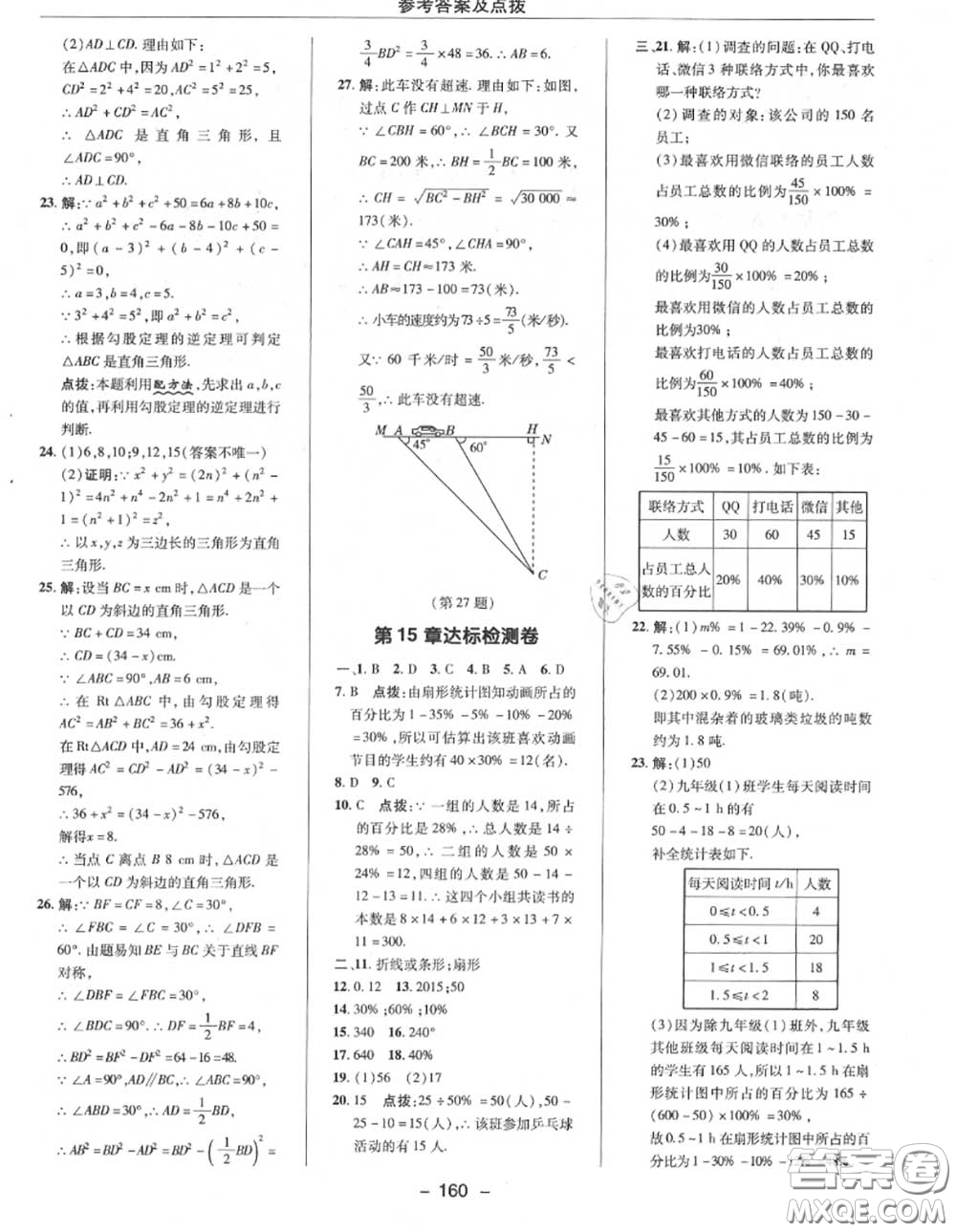 榮德基2020秋新版綜合應用創(chuàng)新題典中點八年級數(shù)學上冊華師版答案