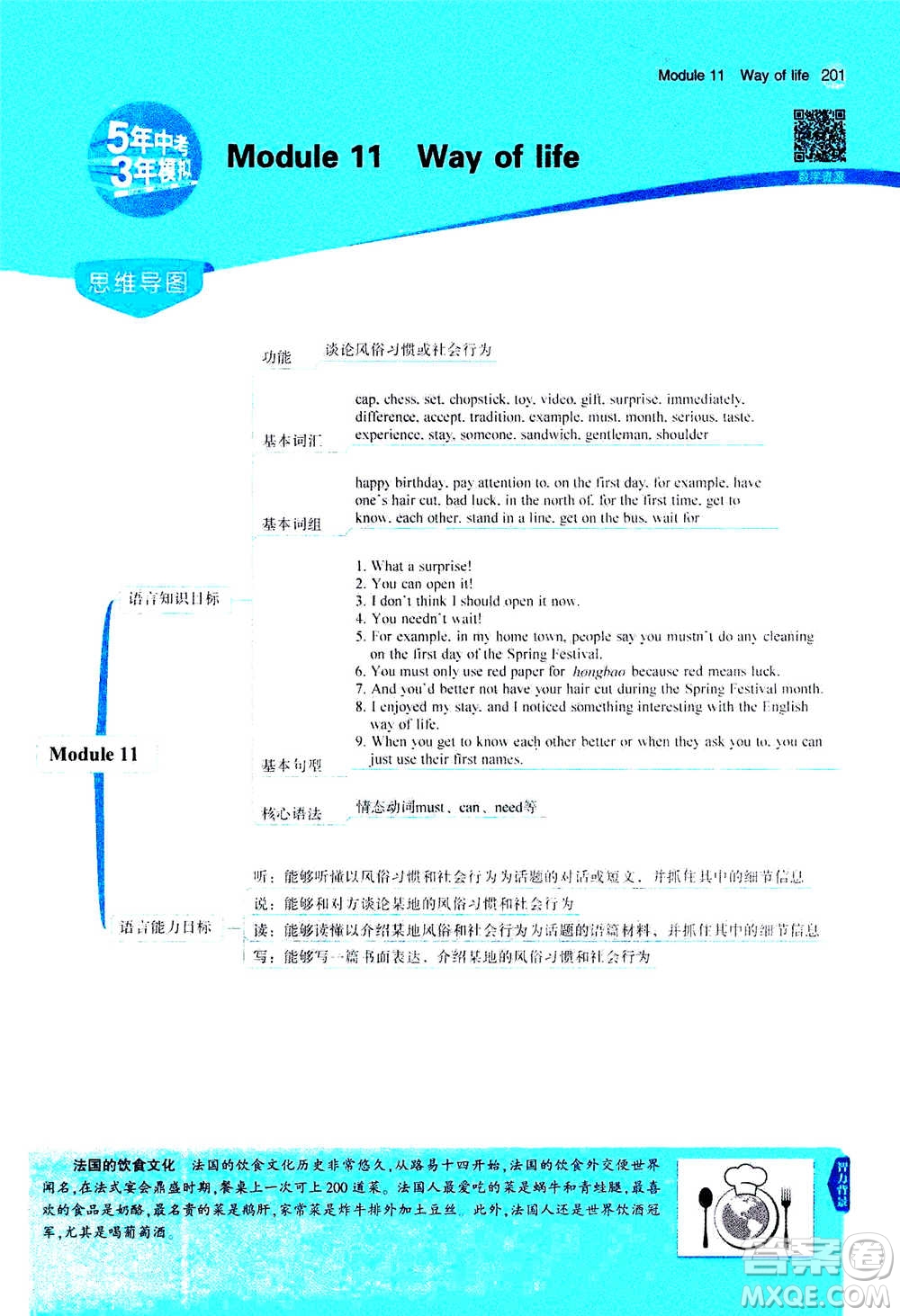 2020秋5年中考3年模擬全練版全解版初中英語(yǔ)八年級(jí)上冊(cè)外研版參考答案