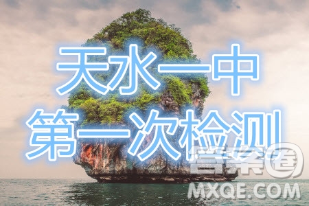 2021屆甘肅天水一中高三第一次檢測(cè)考試文理數(shù)試題及答案