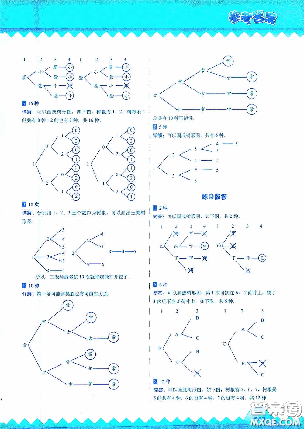 華東師范大學出版社2020高思教育高思學校競賽數(shù)學課本三年級上冊答案