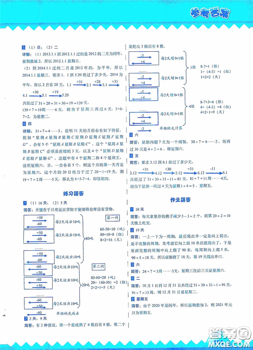 華東師范大學出版社2020高思教育高思學校競賽數(shù)學課本三年級上冊答案