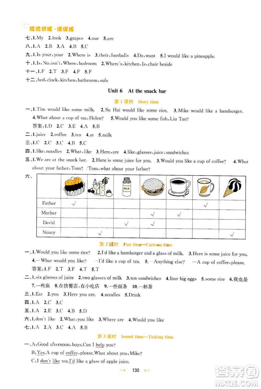 2020秋金鑰匙提優(yōu)訓(xùn)練課課練四年級(jí)上冊(cè)數(shù)學(xué)國標(biāo)江蘇版參考答案