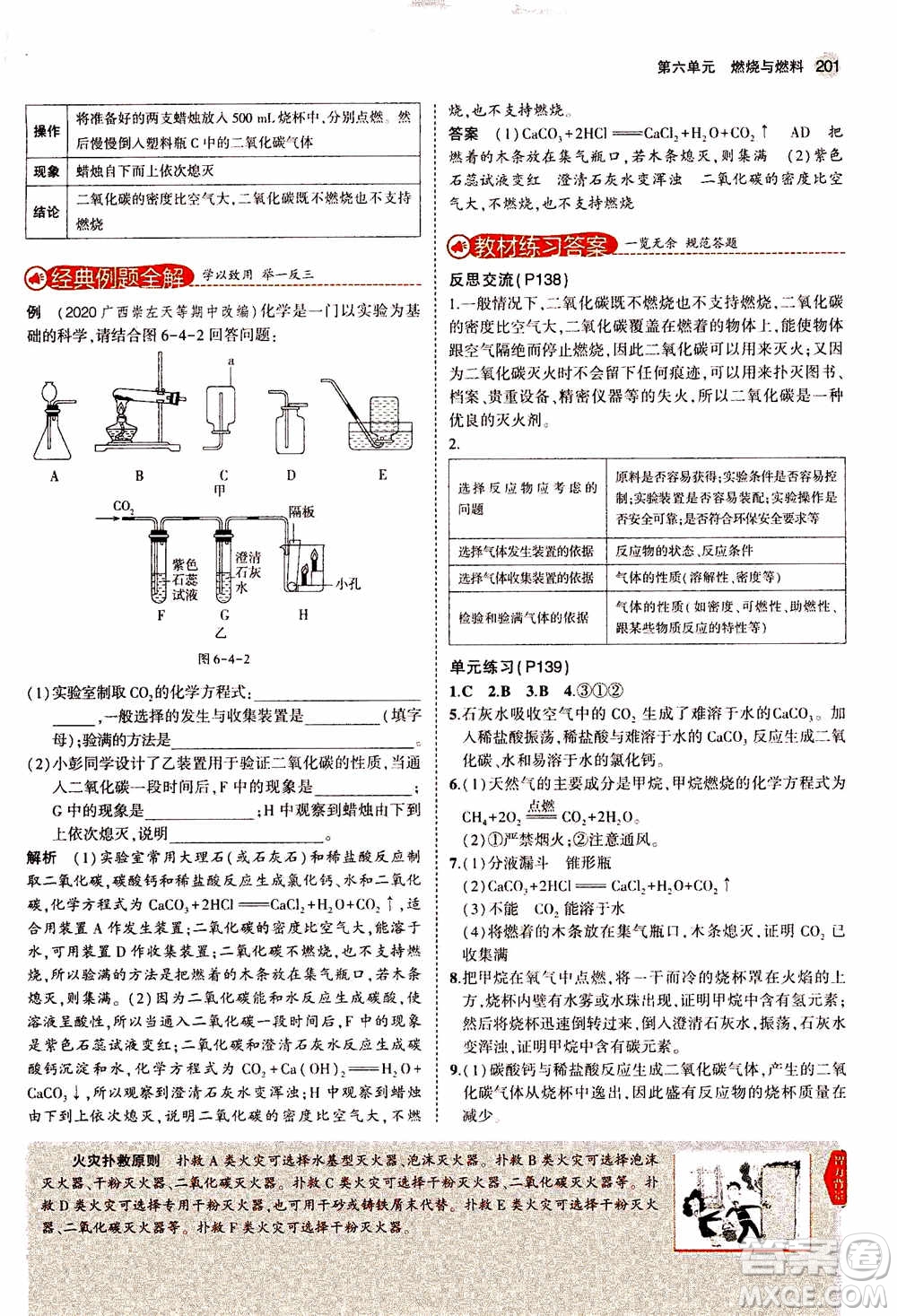 2021版初中同步5年中考3年模擬全解版初中化學(xué)九年級上冊魯教版參考答案