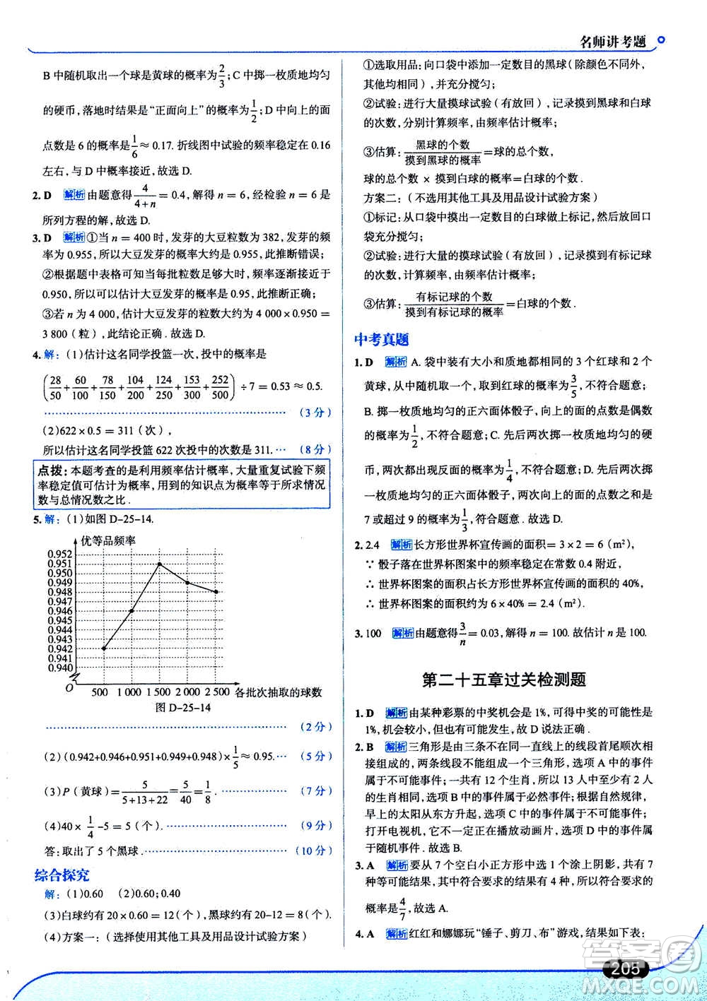 現(xiàn)代教育出版社2020年走進(jìn)中考考場九年級上冊數(shù)學(xué)RJ人教版答案