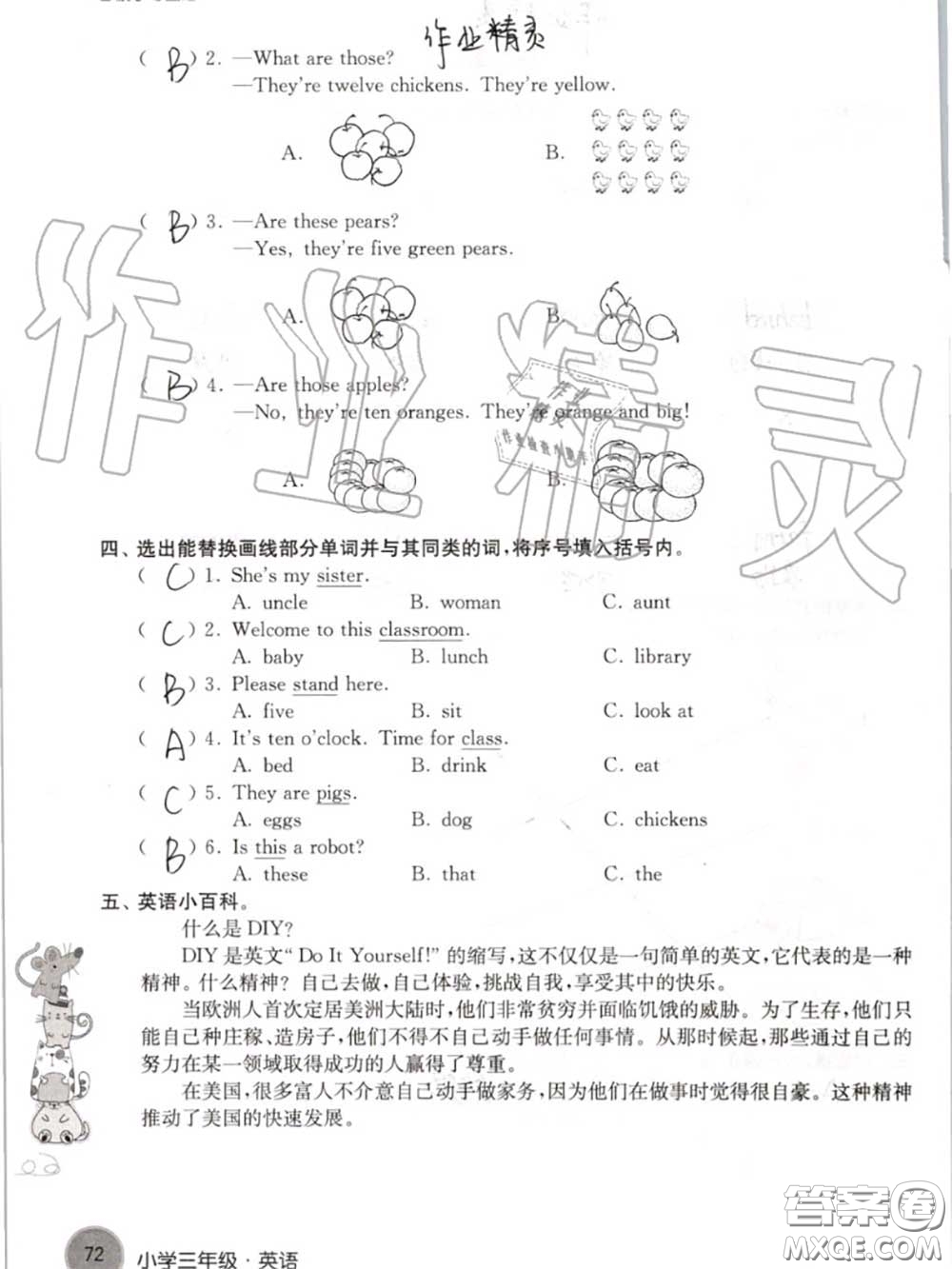 譯林出版社2020年暑假學(xué)習(xí)生活三年級(jí)合訂本通用版答案