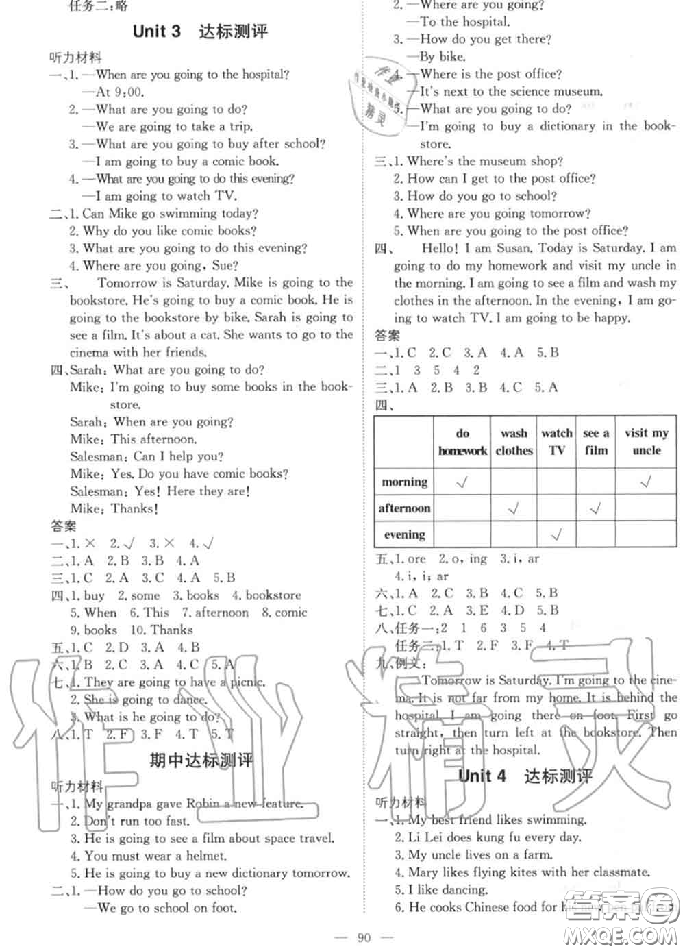 2020年秋1加1輕巧奪冠優(yōu)化訓練六年級英語上冊人教版參考答案