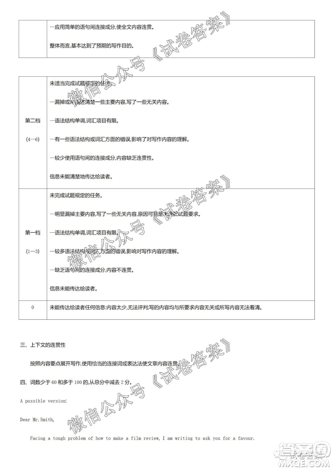 2020學(xué)年第一學(xué)期浙江省名校協(xié)作題英語試卷及參考答案