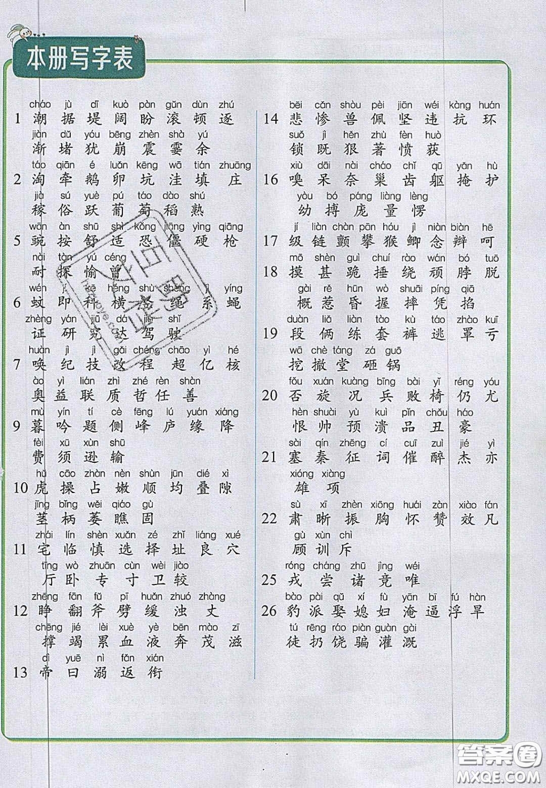 2020年立體學(xué)習(xí)法思維空間四年級語文上冊人教版答案