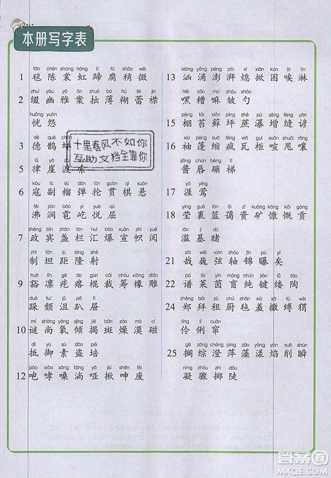 2020年立體學(xué)習(xí)法思維空間六年級(jí)語(yǔ)文上冊(cè)人教版答案