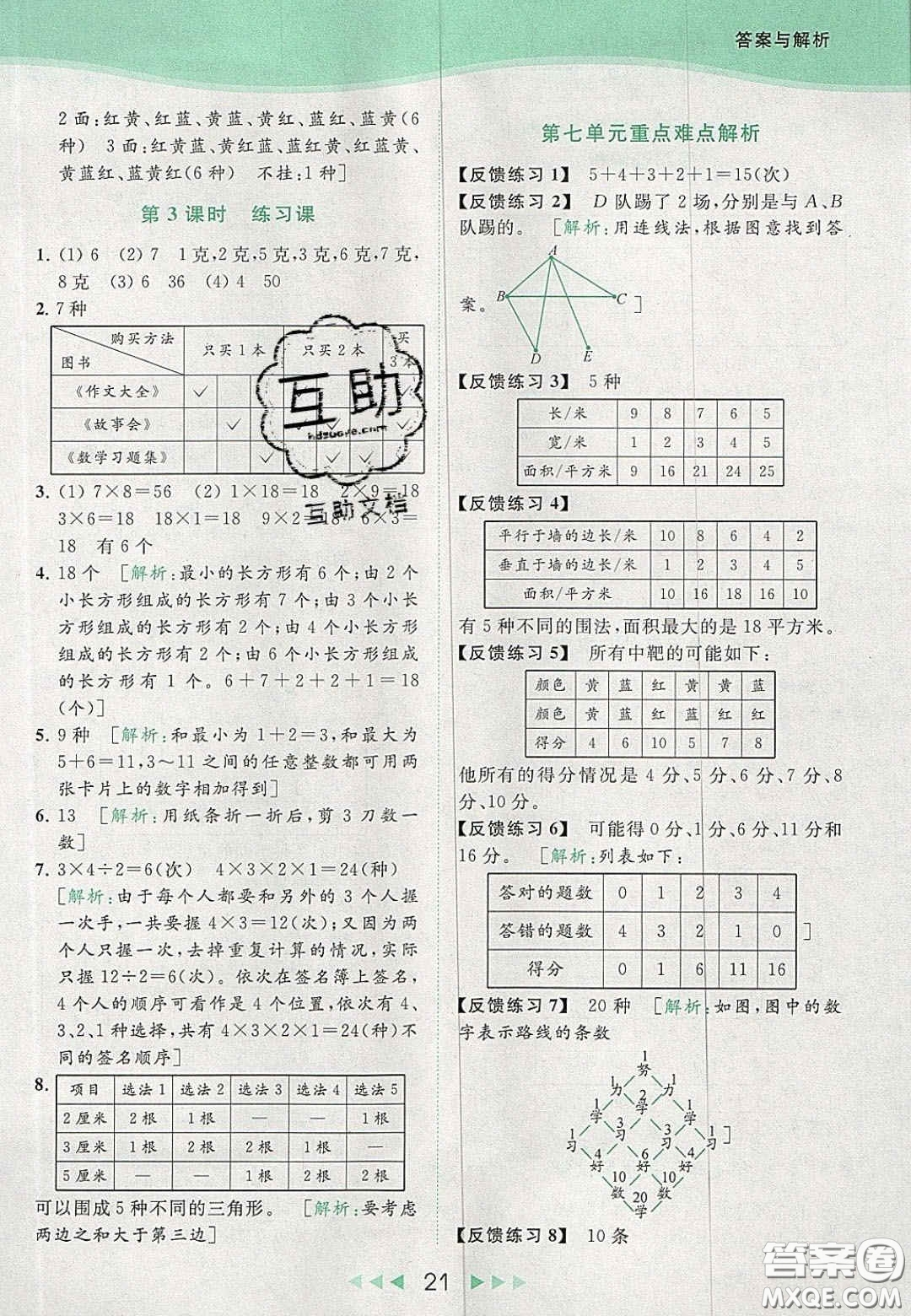 北京教育出版社2020年亮點給力提優(yōu)課時作業(yè)本五年級數(shù)學上冊江蘇版答案