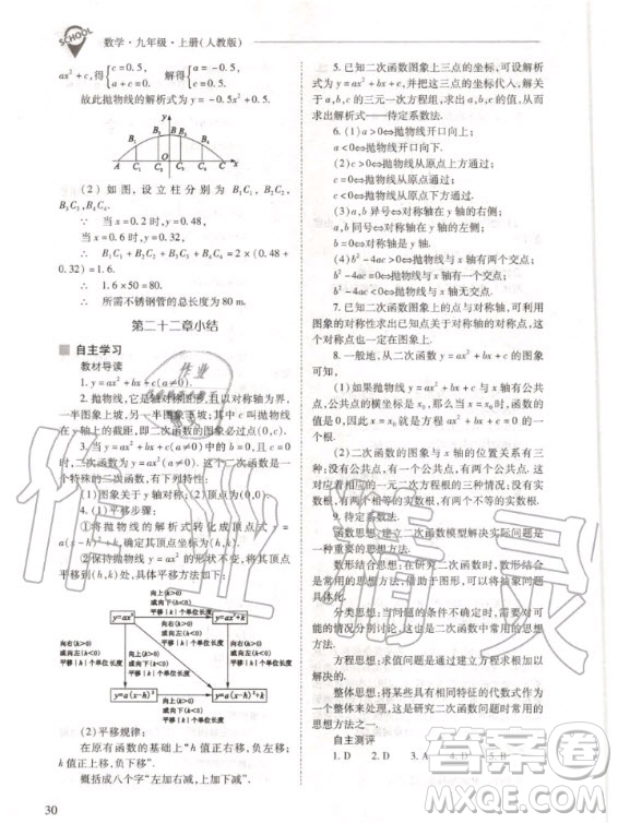 2020年新課程解決問(wèn)題導(dǎo)學(xué)方案九年級(jí)上冊(cè)數(shù)學(xué)人教版答案