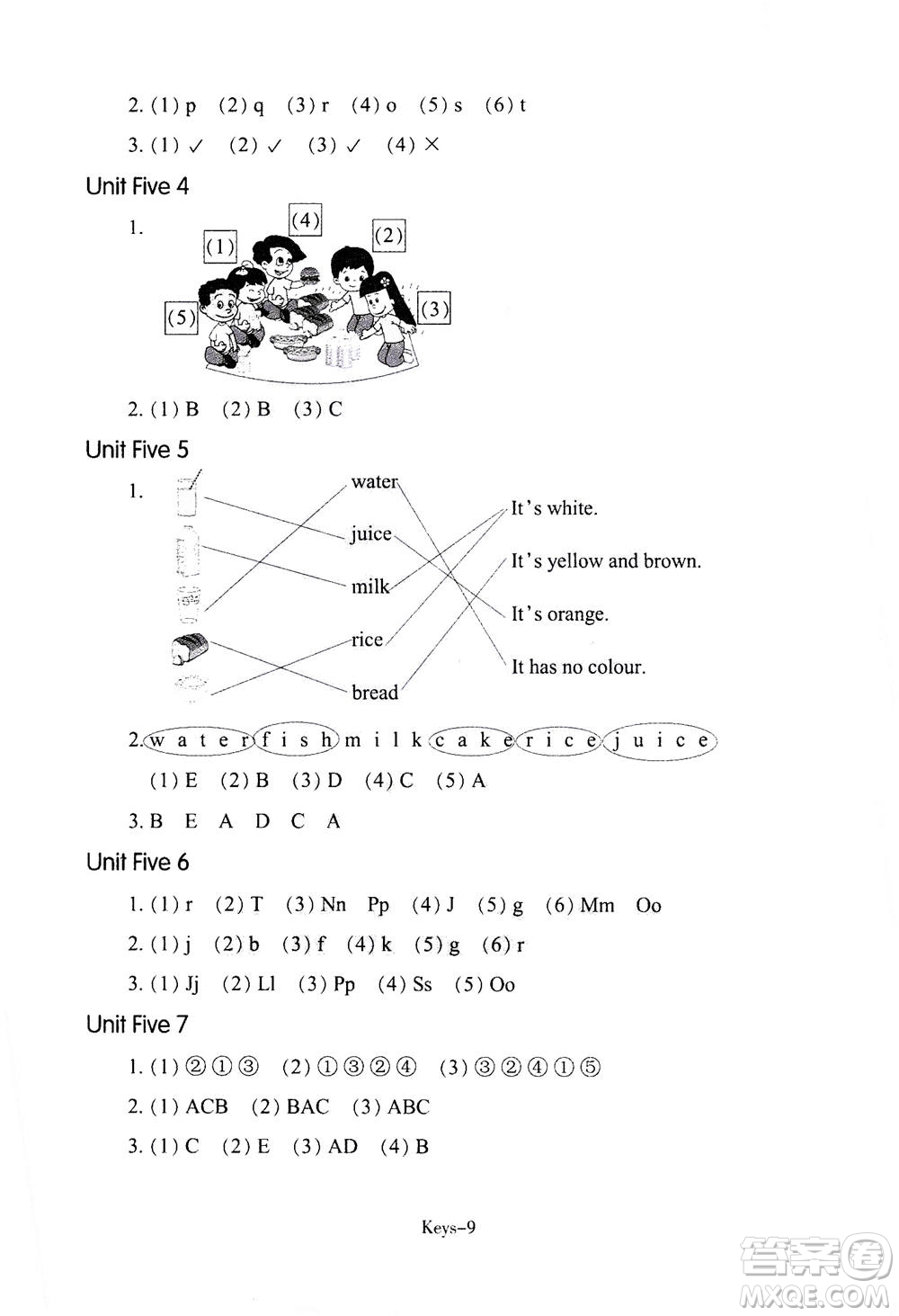 浙江少年兒童出版社2020年每課一練小學英語三年級上冊R人教版答案